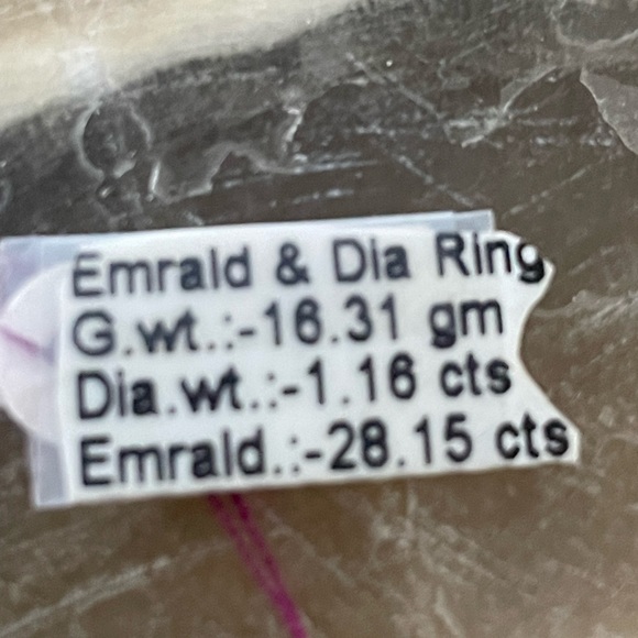 Emerald Diamond Statement Ring - Picture 7 of 13